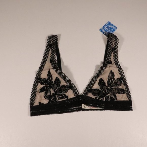 NWT Free People Alia Bralette in Black Combo - Picture 6 of 14